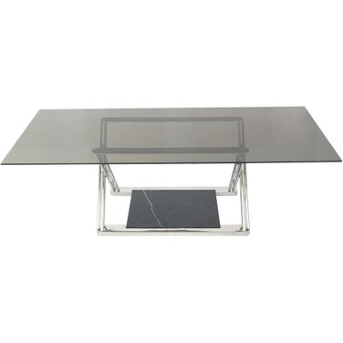 Gatsby Chrome 78 Inch Dining Table