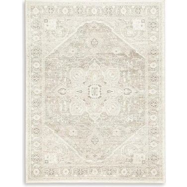 Gatwell 8 ft x 10 ft Rug In Gray and Ivory