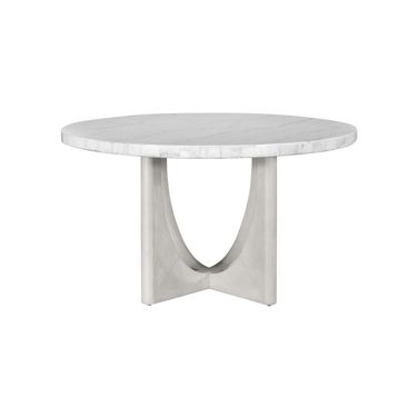 Gavin Dining Table In White and Driftwood