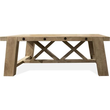 Gavin Rectangular Coffee Table In Deep Russet