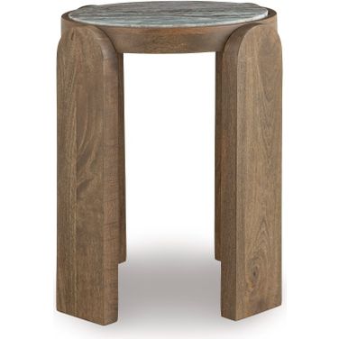 Gavrilley Accent Table In Gray/White/Brown