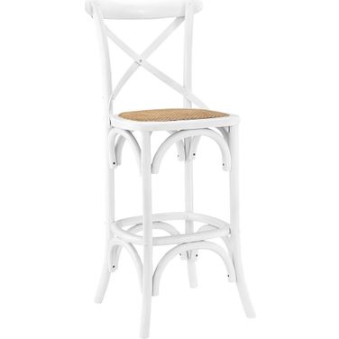 Gear Bar Stool In White