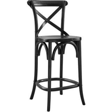 Gear Black Counter Stool EEI-5562-BLK