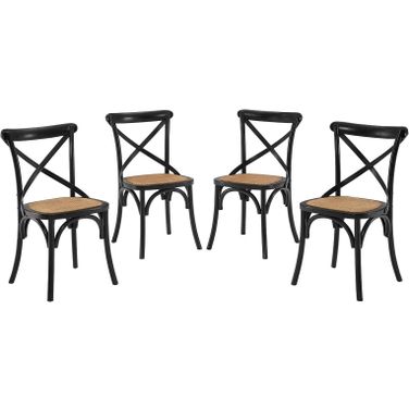 Gear Black Dining Side Chair Set of 4