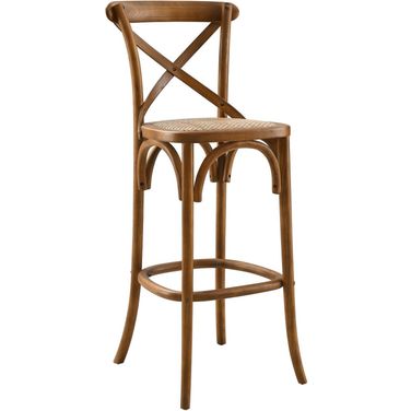 Gear Walnut Bar Stool