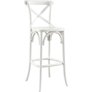 Gear White Bar Stool