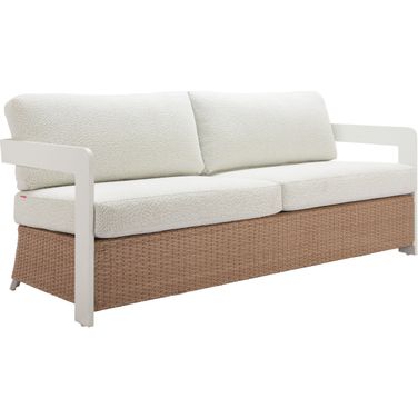 Gelo Sofa In White and Brown