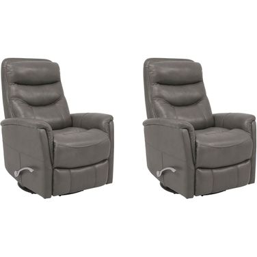 Gemini Swivel Glider Recliner Set of 2 In Ice