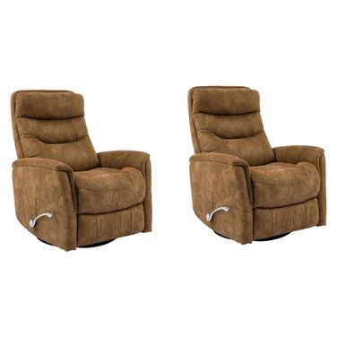 Gemini Swivel Glider Recliner Set of 2 In Autumn