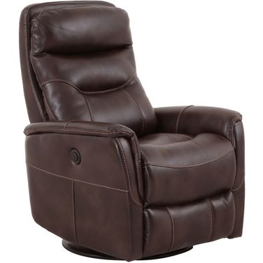 Gemini Truffle Power Swivel Recliner
