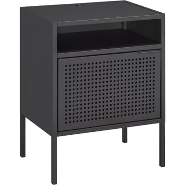 Gemma Gray Nightstand With USB Port