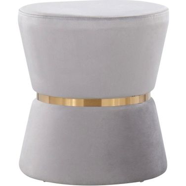 Gemma Ottoman In Silver