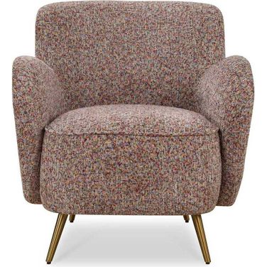 Gemstone Confetti Toned Accent Chair In Red