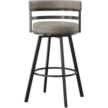 Gene Swivel Bar Stool In Gray