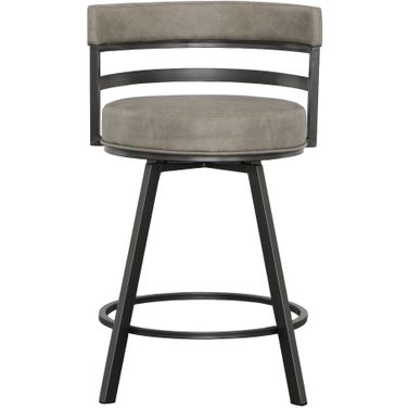 Gene Swivel Counter Stool In Gray