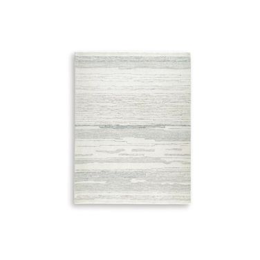 Genemost 7'8" x 10' Area Rug In Ivory and Blue
