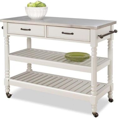 General Line Off White Kitchen Cart