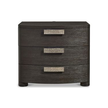 Geneve 3 Drawer 34" Nightstand In Brown