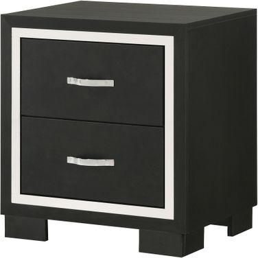 Gennro Night Stand In Black