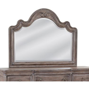 Genoa Landscape Mirror In Antique Grey