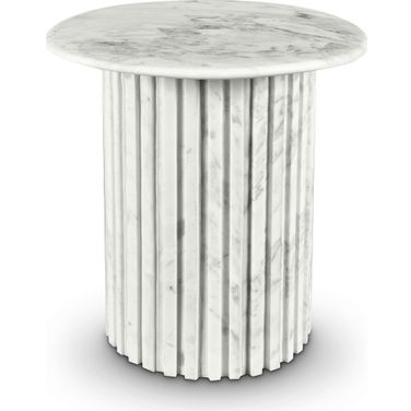 Genoa End Table In White