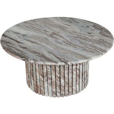 Genoa Marble Coffee Table In Brown