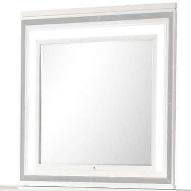 Genoa Mirror In White