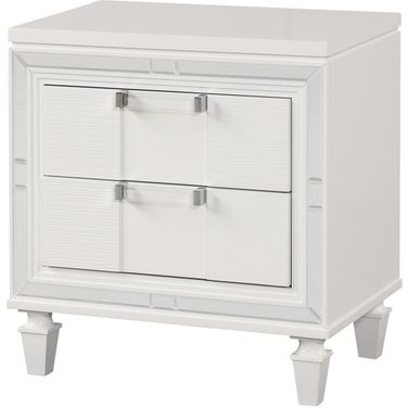 Genoa Nightstand In White