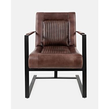 Maguire Sled Chair In Dark Sienna