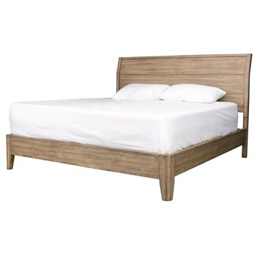 Geo Heights California King Panel Bed In Butterscotch