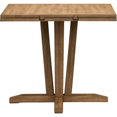 Geo Heights Drop Leaf Table In Butterscotch