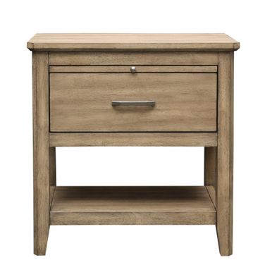 Geo Heights Nightstand In Butterscotch