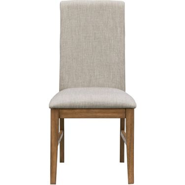 Geo Heights Upholstered Side Chair Set of 2 In Butterscotch