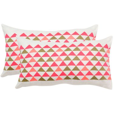 Geo Mountain Pillow Set of 2 in Multi DEC314B-2020-SET2