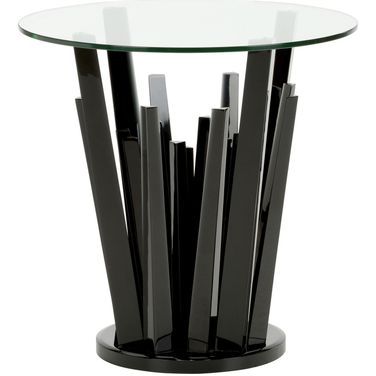 Geode End Table In Black