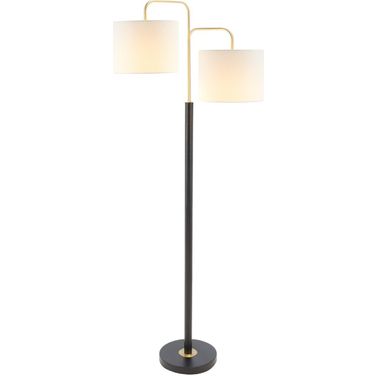 Geordi Floor Lamp in Antique Brass