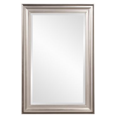 George Mirror In Bright Silver