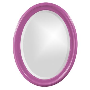 George Mirror In Glossy Hot Pink