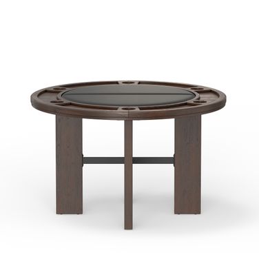 Georgio Dining and Game Table In Walnut and Black