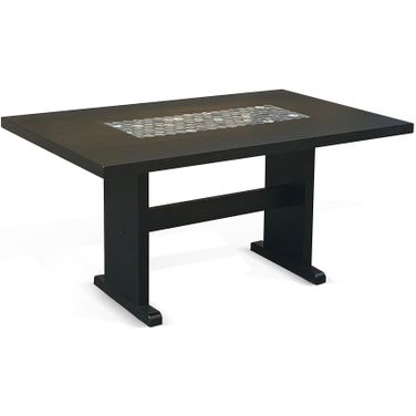 Geovanni Dining Table with Tile In Umbra
