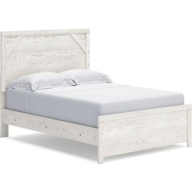 Gerridan White And Gray Full Panel Bed