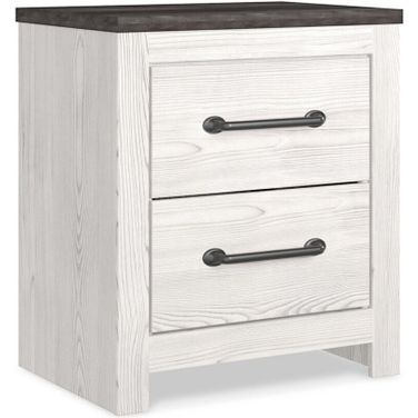 Gerridan White/Gray Two Drawer Night Stand