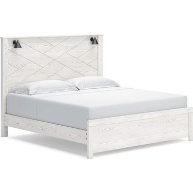 Gerridan White King Panel Bed