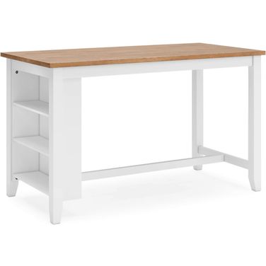 Gesthaven Counter Height Dining Table In Natural and White