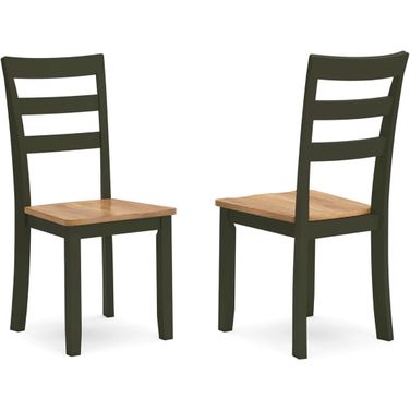 Gesthaven Dining Chair Set of 2 In Natural and Green