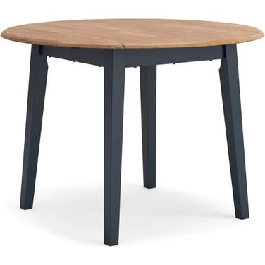 Gesthaven Dining Drop Leaf Table In Natural and Blue