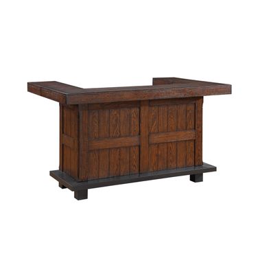 Gettysburg Complete 78 Inch Bar with Extendable Side Returns In Dark Distressed