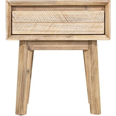 Gia Brown and Grey 1 Drawer Nightstand
