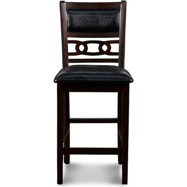 Gia Ebony Counter Height Chair Set Of 2