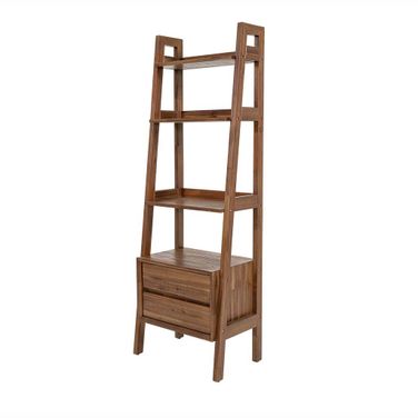 Gia Modular Bookcase In Warm Pecan